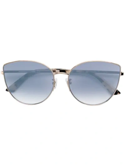 Mcq By Alexander Mcqueen Cat Eye Sunglasses In Silver