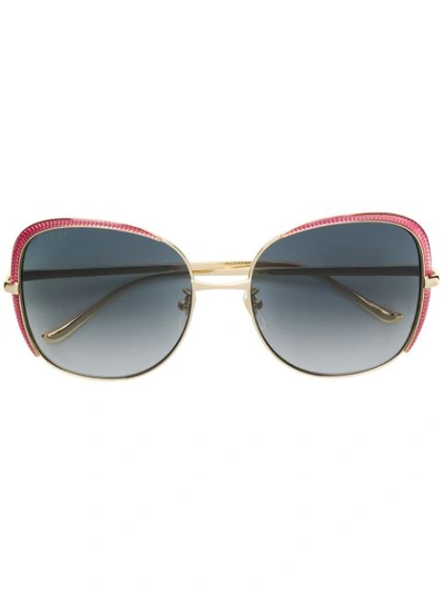 Gucci Oversized Square Shaped Sunglasses In 001