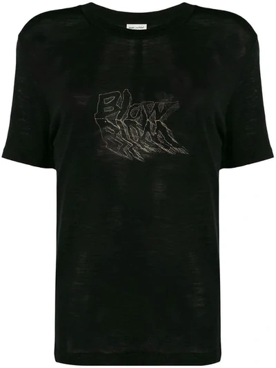 Saint Laurent 'blow' T-shirt In Black
