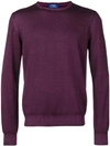 Barba Napoli Basic Jumper In Purple