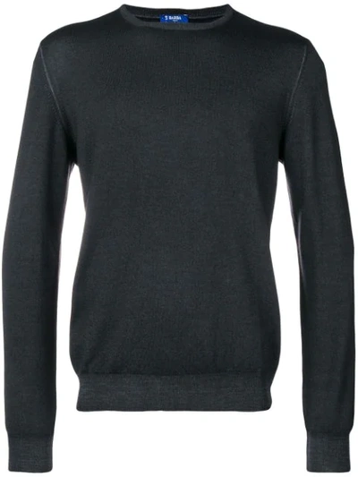 Barba Napoli Basic Jumper In Blue
