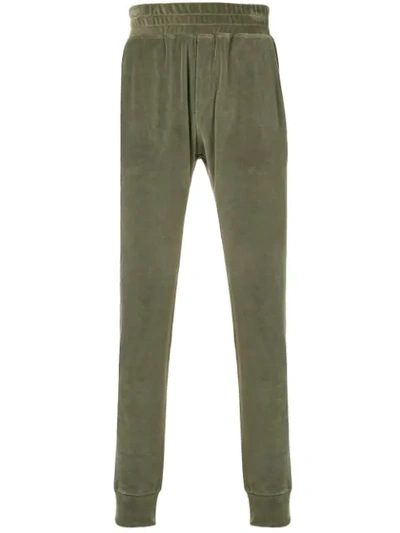 Ih Nom Uh Nit Dropped Crotch Track Trousers - Green