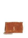 Saint Laurent Kate Reversible Suede Shoulder Bag In Tan