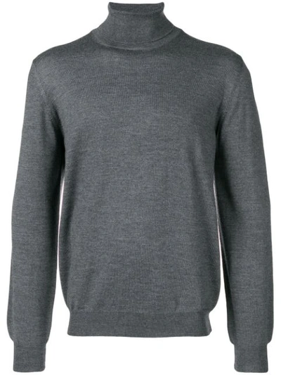 Barba Napoli Turtleneck Sweater In Blue