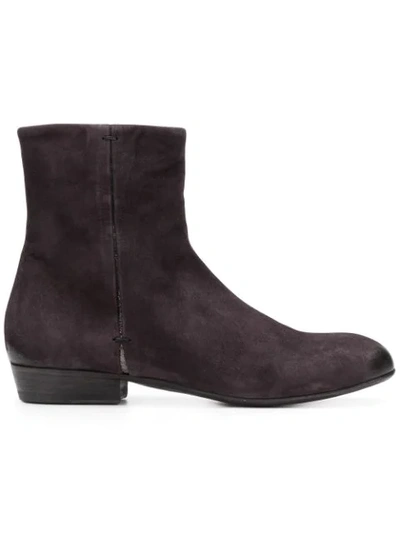 Pantanetti Worn Style Boots In Black