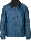 Prada Classic Windbreaker Jacket In Blue
