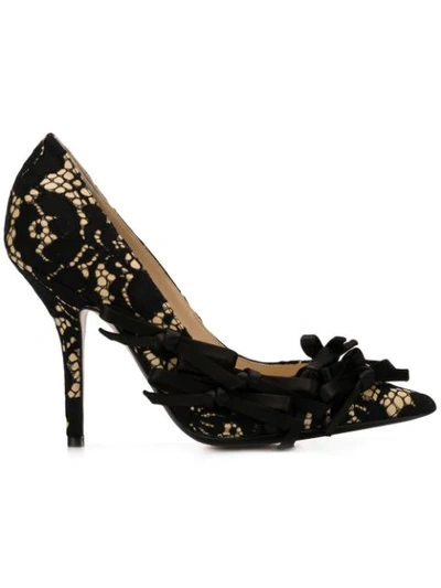 N°21 High Lace Pumps In Black