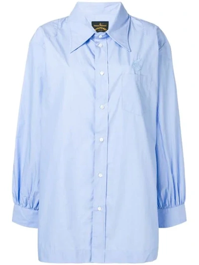 Vivienne Westwood Anglomania Chest Pocket Shirt - Blue