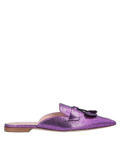 Alberta Ferretti Mules & Clogs In Purple