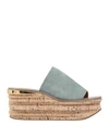 Chloé Sandals In Light Green