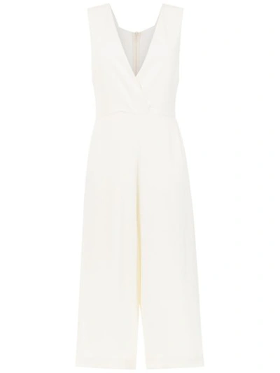 Osklen Loose Cropped Jumpsuit In White