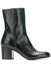 Pantanetti Side Zip Ankle Boots In Black