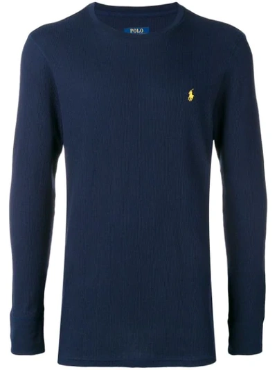 Polo Ralph Lauren Logo Sweater In Blue