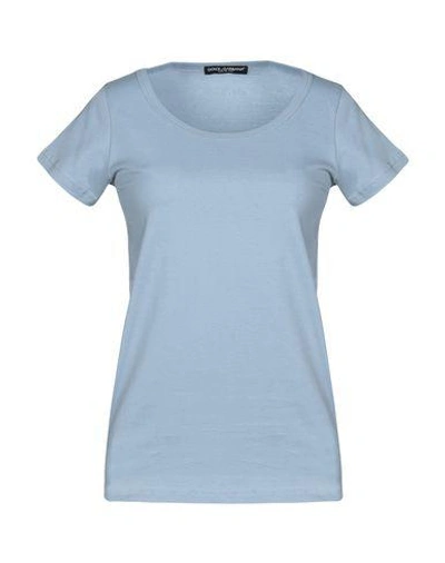 Dolce & Gabbana T-shirt In Pastel Blue