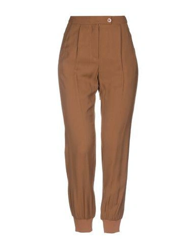 Pinko Casual Pants In Brown
