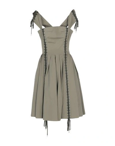 Moschino 3/4 Length Dresses In Military Green