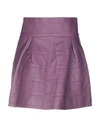 Philipp Plein Mini Skirt In Mauve