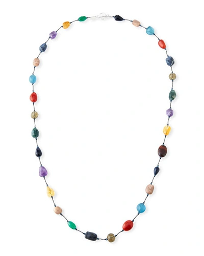 Margo Morrison Long Mixed-stone Necklace, 35"l