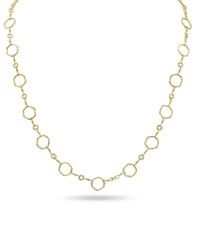 Dominique Cohen 18k Gold Hexagonal Chain Necklace