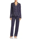 Splendid Piped Pajama Set In Snow Dots