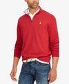 Polo Ralph Lauren Men's Jersey Half-zip Pullover In Eaton Red