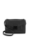 Loeffler Randall Mini Rider Leather Crossbody Bag In Black