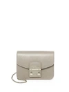 Furla Metropolis Mini Leather Crossbody Bag In On Ice