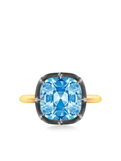 Fred Leighton Collection 18-karat Gold, Sterling Silver And Topaz Ring