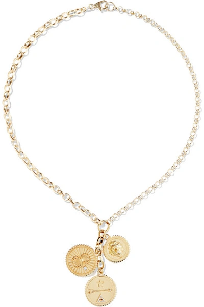 Foundrae Karma, Strength And Dream 18-karat Gold Diamond Necklace
