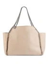 Stella Mccartney Women's Small Falabella Reversible Tote In Clotted Cream