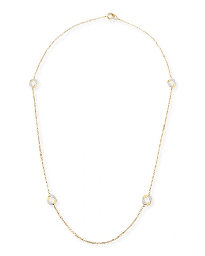 Verdura 18k Gold Curb Link Necklace With Diamonds
