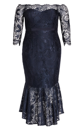 city chic estella off the shoulder dress