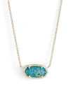 Kendra Scott Elisa Pendant Necklace In Marine Kyocera Opal/ Gold