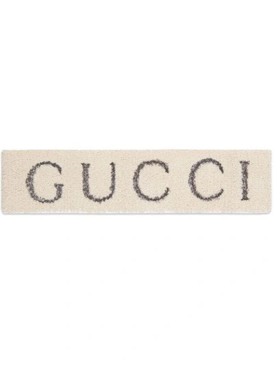 Gucci Black Printed Stretch Headband - Neutrals