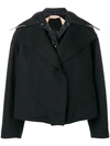 N°21 Oversized Short Jacket In Black