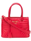 Prada Quilted Galleria Bag - Red