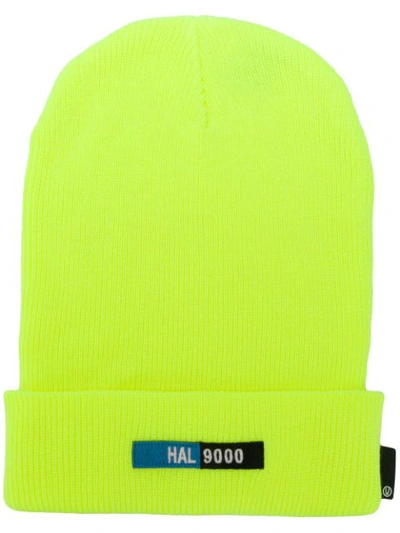 Undercover Front Patch Beanie Hat - Yellow