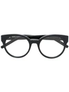 Saint Laurent Round Frame Glasses In Black