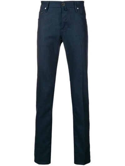 Jacob Cohen Slim-fit Tailored Trousers - Blue