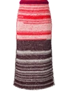 Calvin Klein 205w39nyc Striped Knitted Skirt - Red