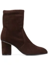 Stuart Weitzman Margot Boots In Brown