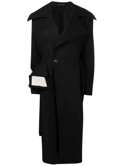 Yohji Yamamoto Double Buttoned Coat - Black