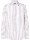Corneliani Striped Shirt In White