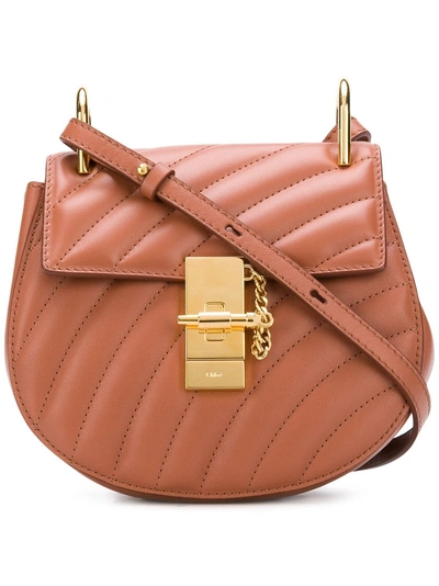 Chloé Drew Bijou Crossbody Bag In Brown