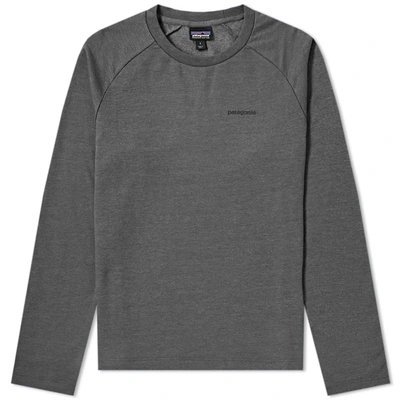 Patagonia P-6 Logo Lightweight Crew Sweat In Grey