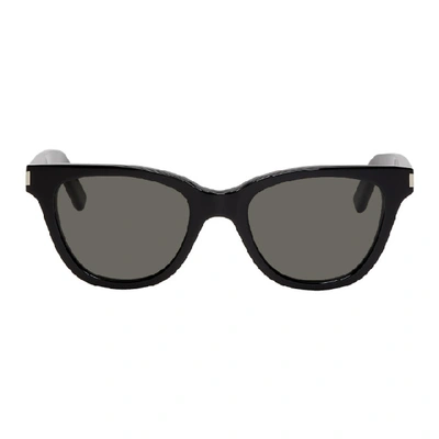 Saint Laurent Black Small Sl 51 Sunglasses In 001 Black