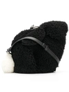 Loewe Bunny Shearling Mini Bag In Black