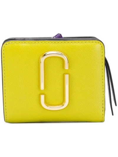 Marc Jacobs Snapshot Compact Wallet In Yellow