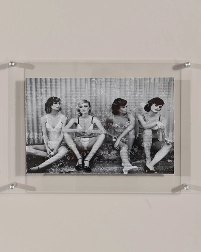 Rfa Fine Art Bubbles Models Print Photography Art In Plexi Frame In Black/white