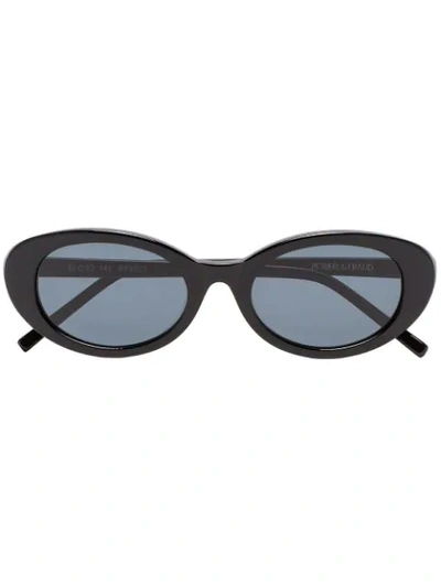 Roberi & Fraud Black Betty Oval Sunglasses 